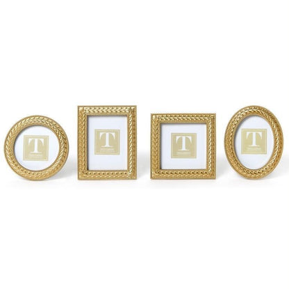 Laurel Wreath Mini Gold Frames