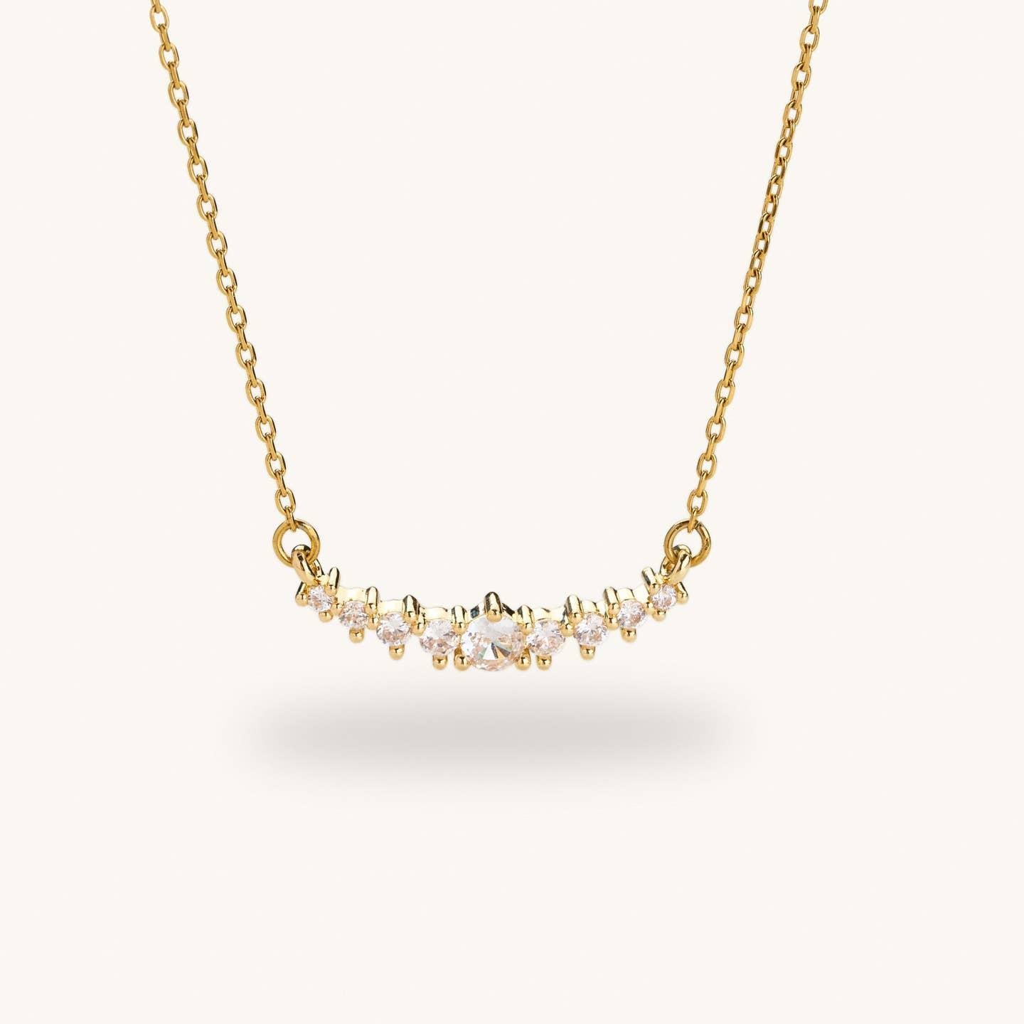 Tully Crystal Bar Necklace