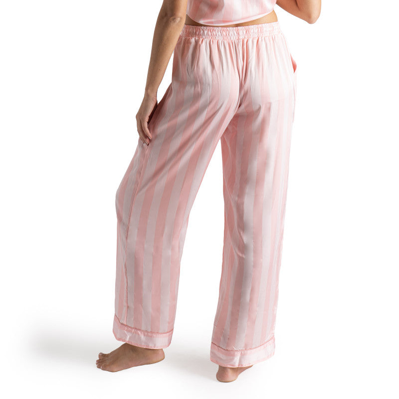 Beauty Sleep Satin Pajama Pants with Pouch