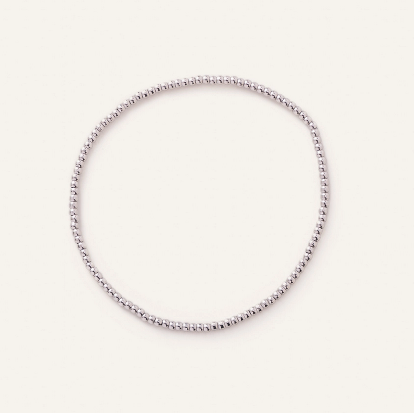 Waterproof Silver Ball Bracelets