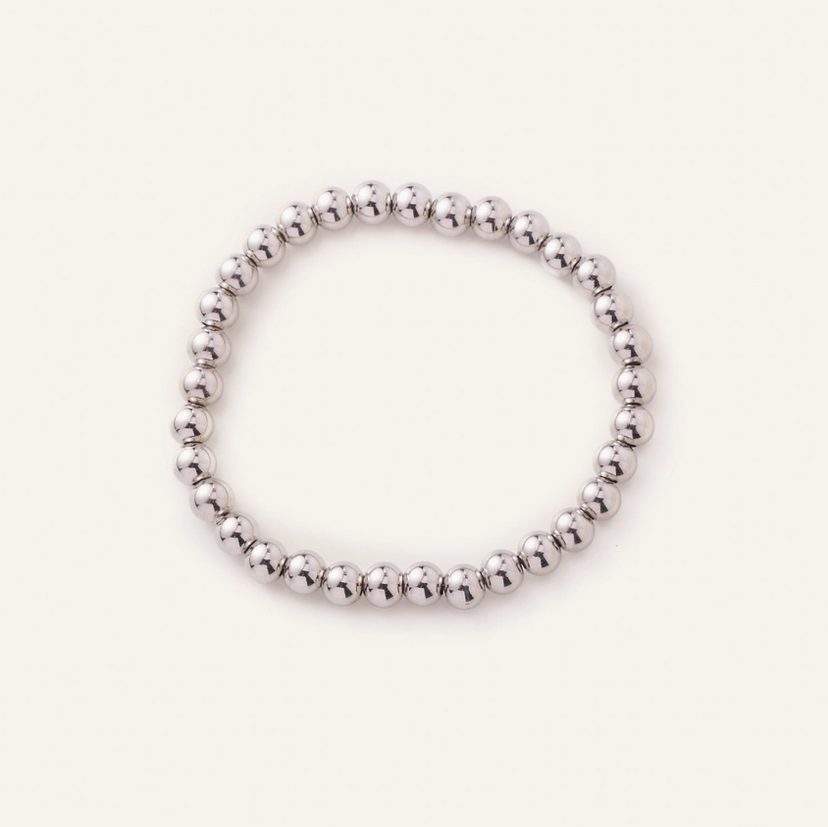 Waterproof Silver Ball Bracelets