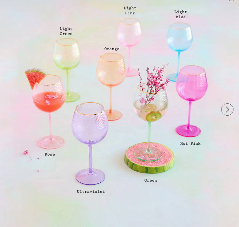 Rainbow Wine Glass