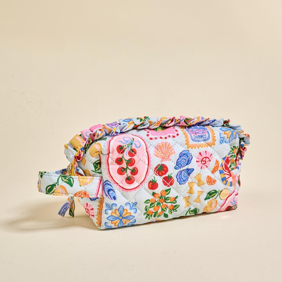 Essentials Quilted Cosmetic Pouch