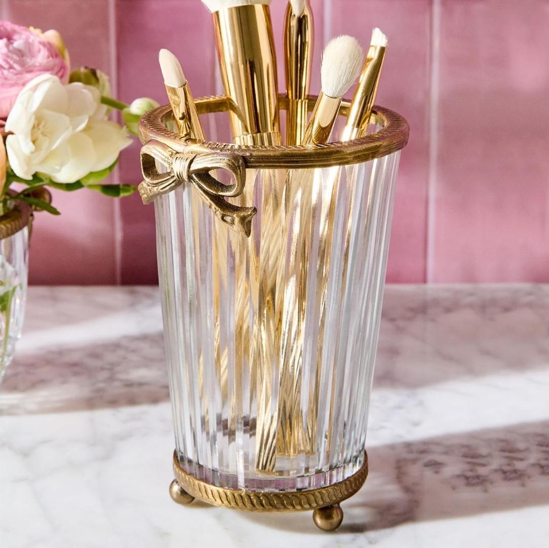 Hand Cut Glass Vase