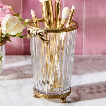 Hand Cut Glass Vase
