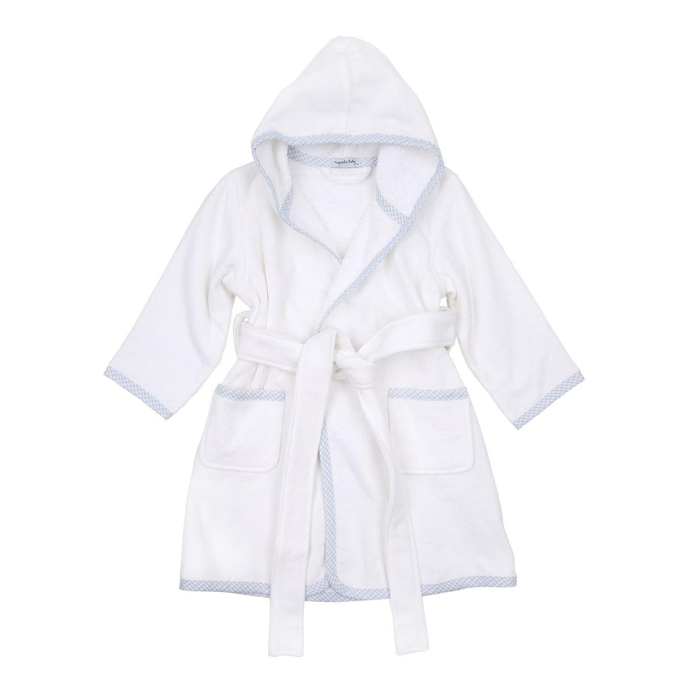 Gingham Trim Bathrobe