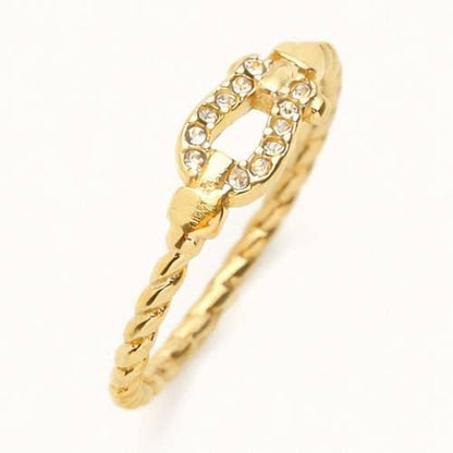 Mandy Gold Buckle Ring