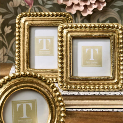 Beaded Texture Mini Gold Frames