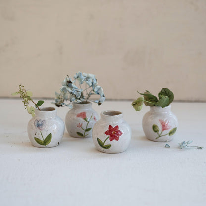 Mini Painted Flower Vase