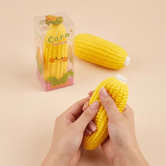 ASMR Crunchy Corn Shaped Crunching Sound Squeeze Squishy Stress Relief Toy