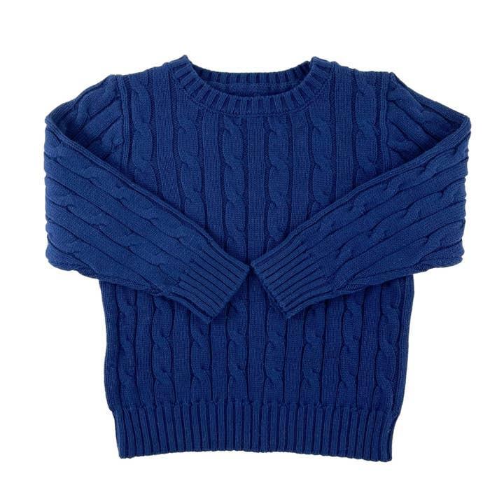 Cable Crewneck Knit Sweater