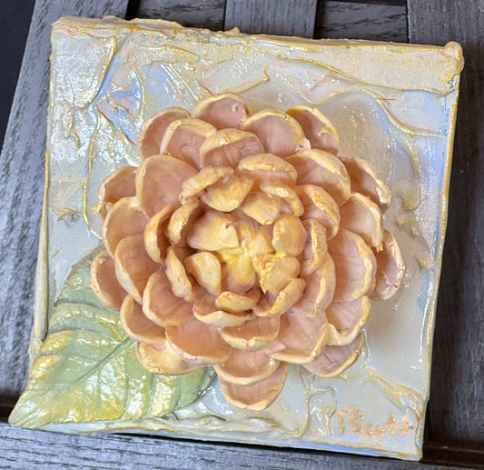 4X4 inch Clay Mum Artwork