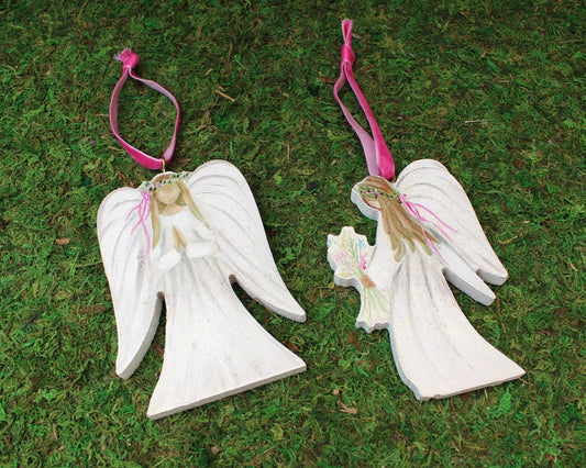 Glitter Angel Ornament