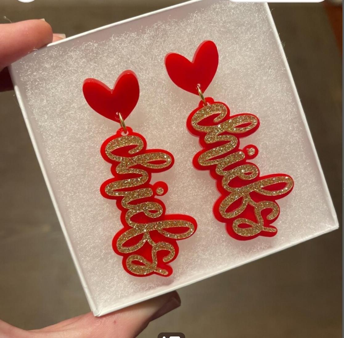 Chiefs Earrings