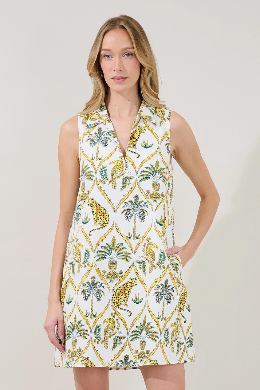 Lexya Collared Shift Mini Dress Tigress