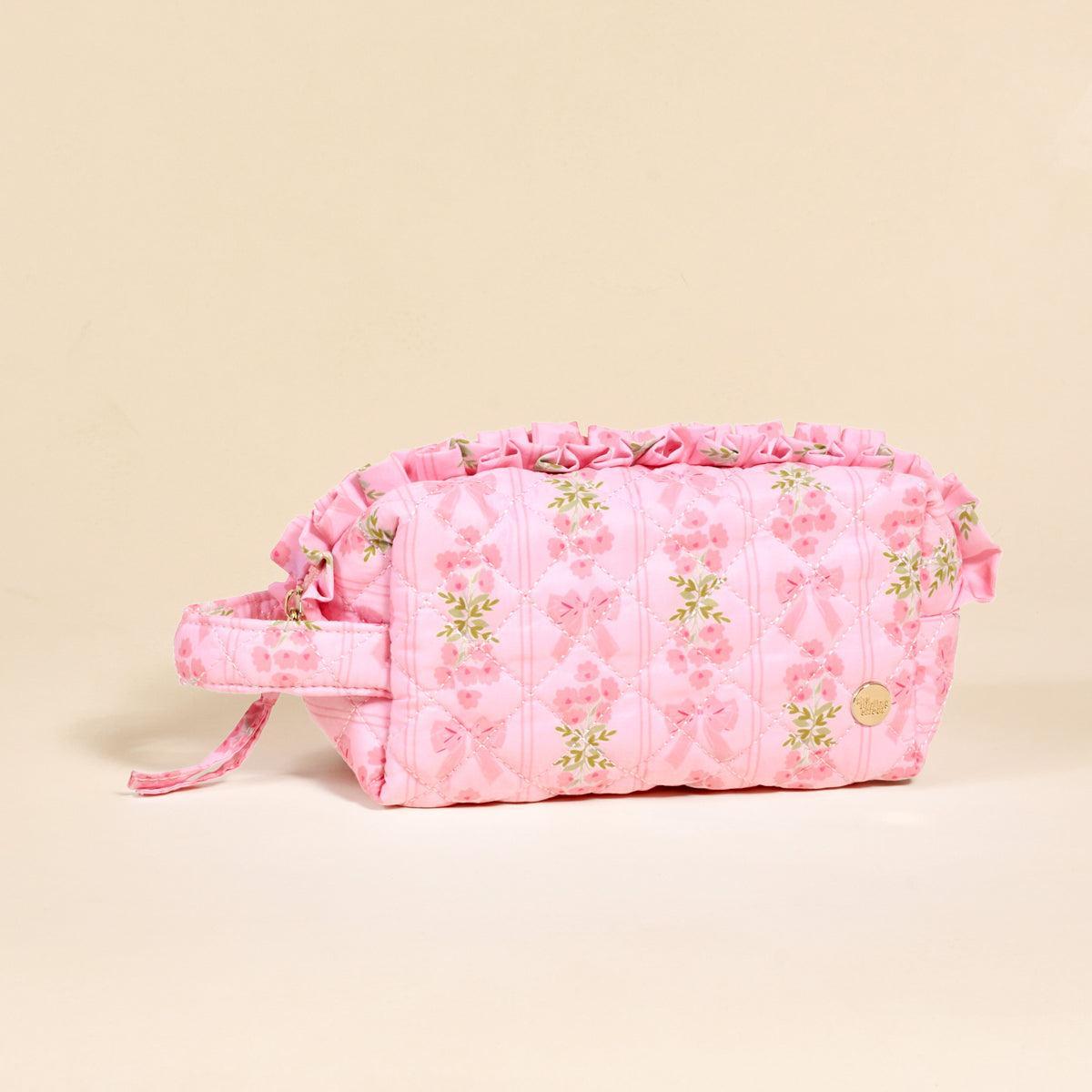 Essentials Quilted Cosmetic Pouch