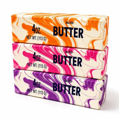 Marbled Butter Squishy 🧈 - Slow Rise Sensory Toy - 5.5"