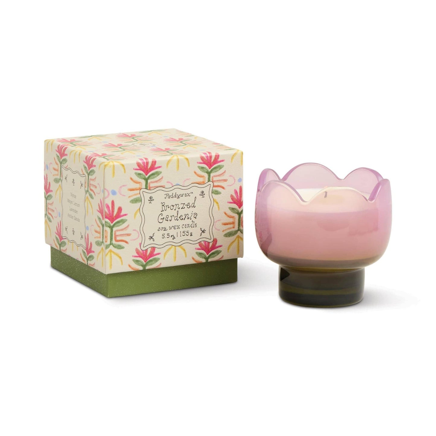 Tulip 5.5 oz. Tinted Glass Candle