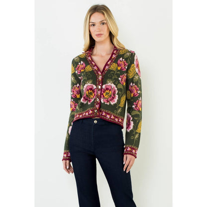 Floral Button Cardigan