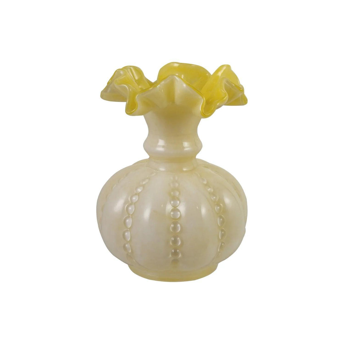 Hand-Blown Ruffle Vase