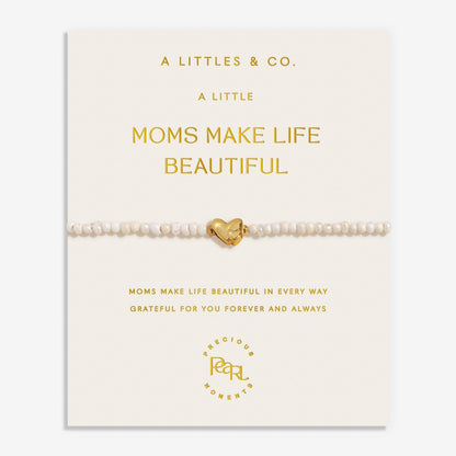 Mother's Day Pearls Heart Bracelet