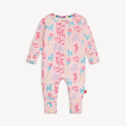 Pink Party Animal Magnetic Convertible Coverall