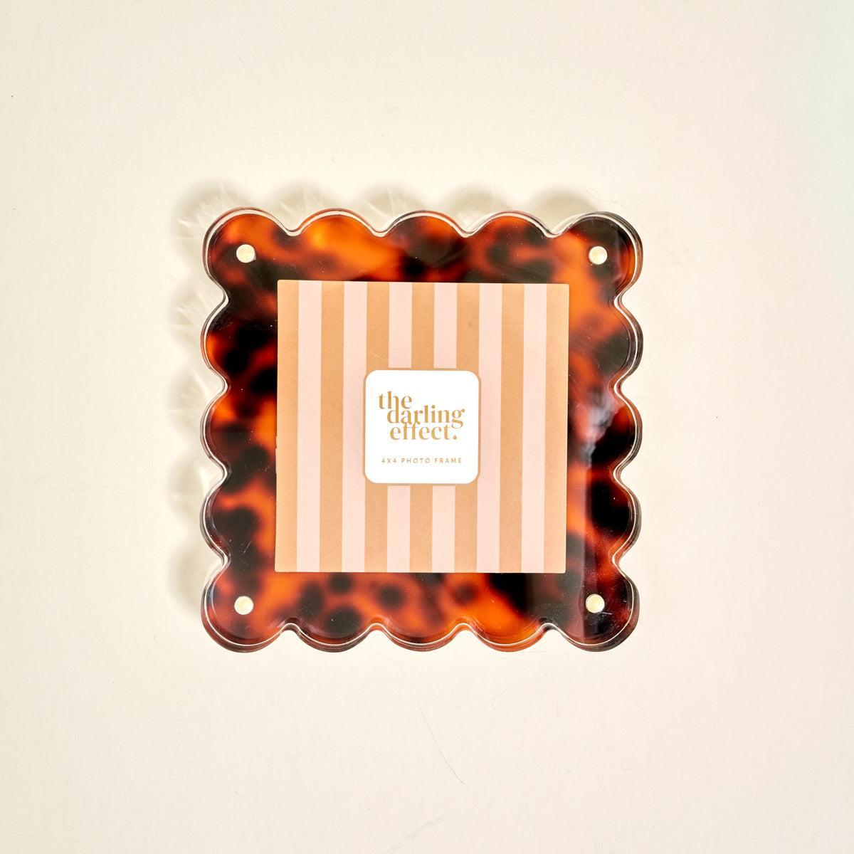 Square Scalloped Acrylic Frame