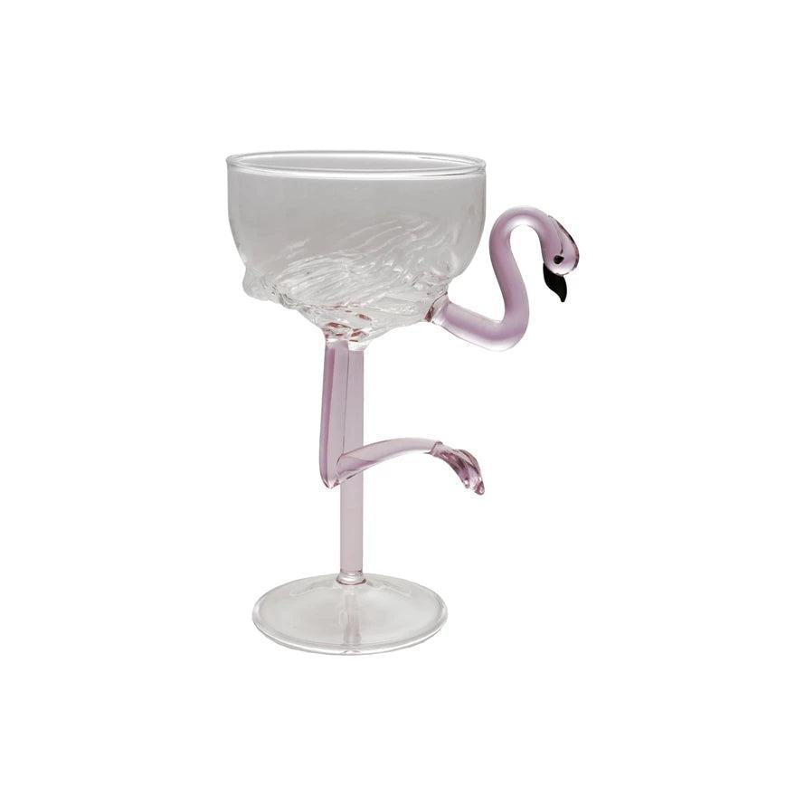 Flamingo Shaped Wine Glass