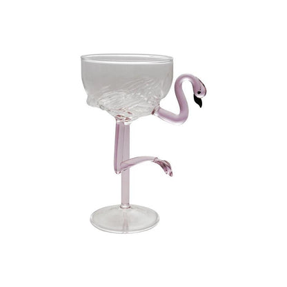 Flamingo Shaped Wine Glass
