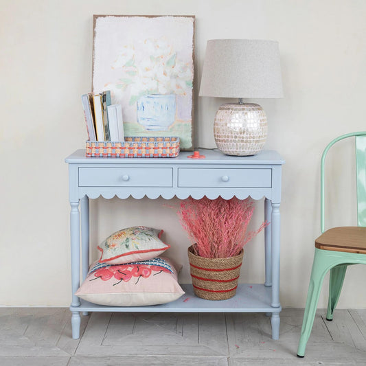 Scallopped Console Table