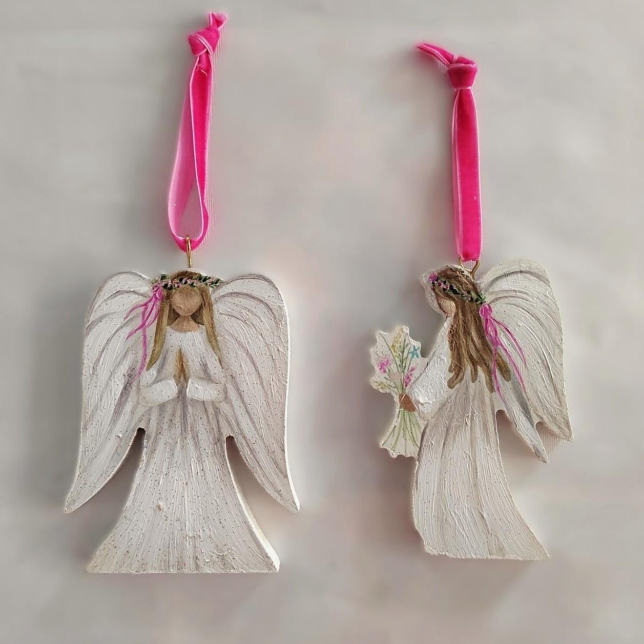 Glitter Angel Ornament