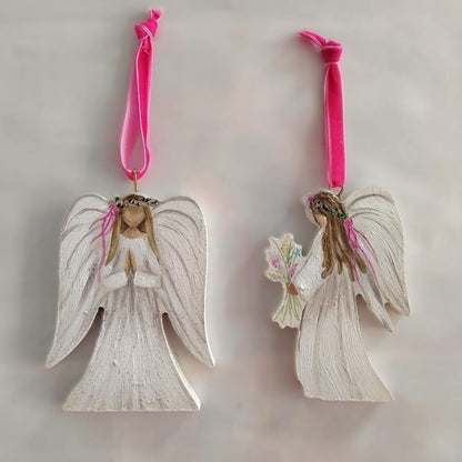Glitter Angel Ornament