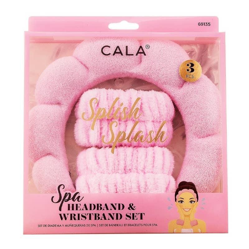 Spa Headband & Wristband Set - 3pc