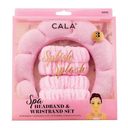 Spa Headband & Wristband Set - 3pc