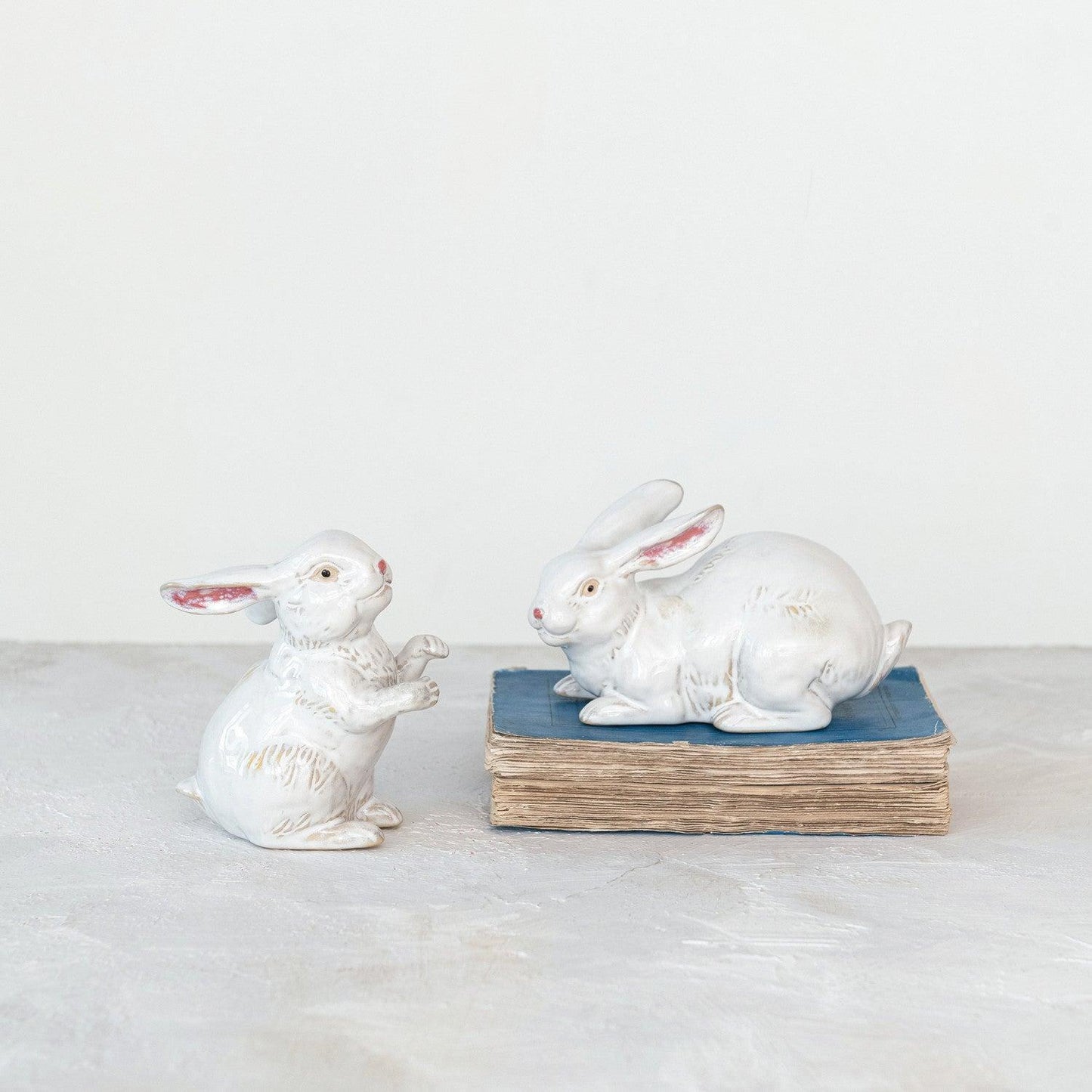 Stoneware White Rabbit