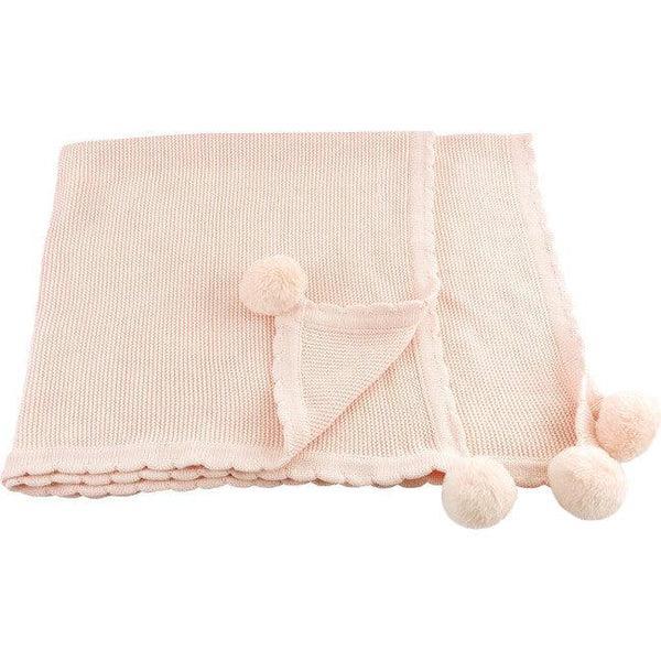 Pom-Pom Knit Baby Blanket