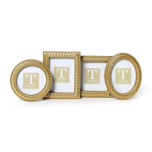 Laurel Wreath Mini Gold Frames
