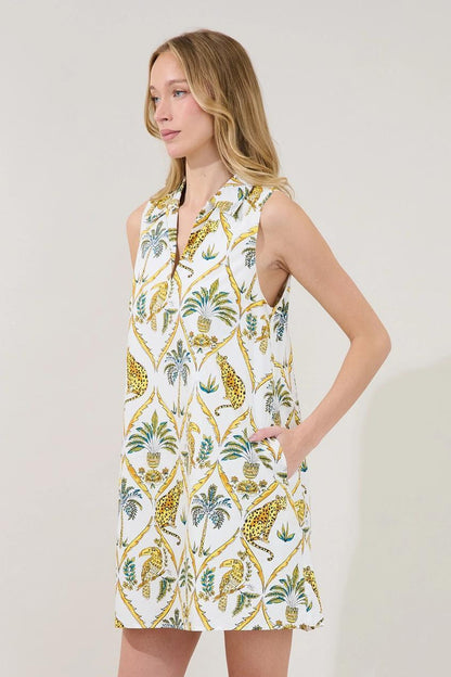 Lexya Collared Shift Mini Dress Tigress