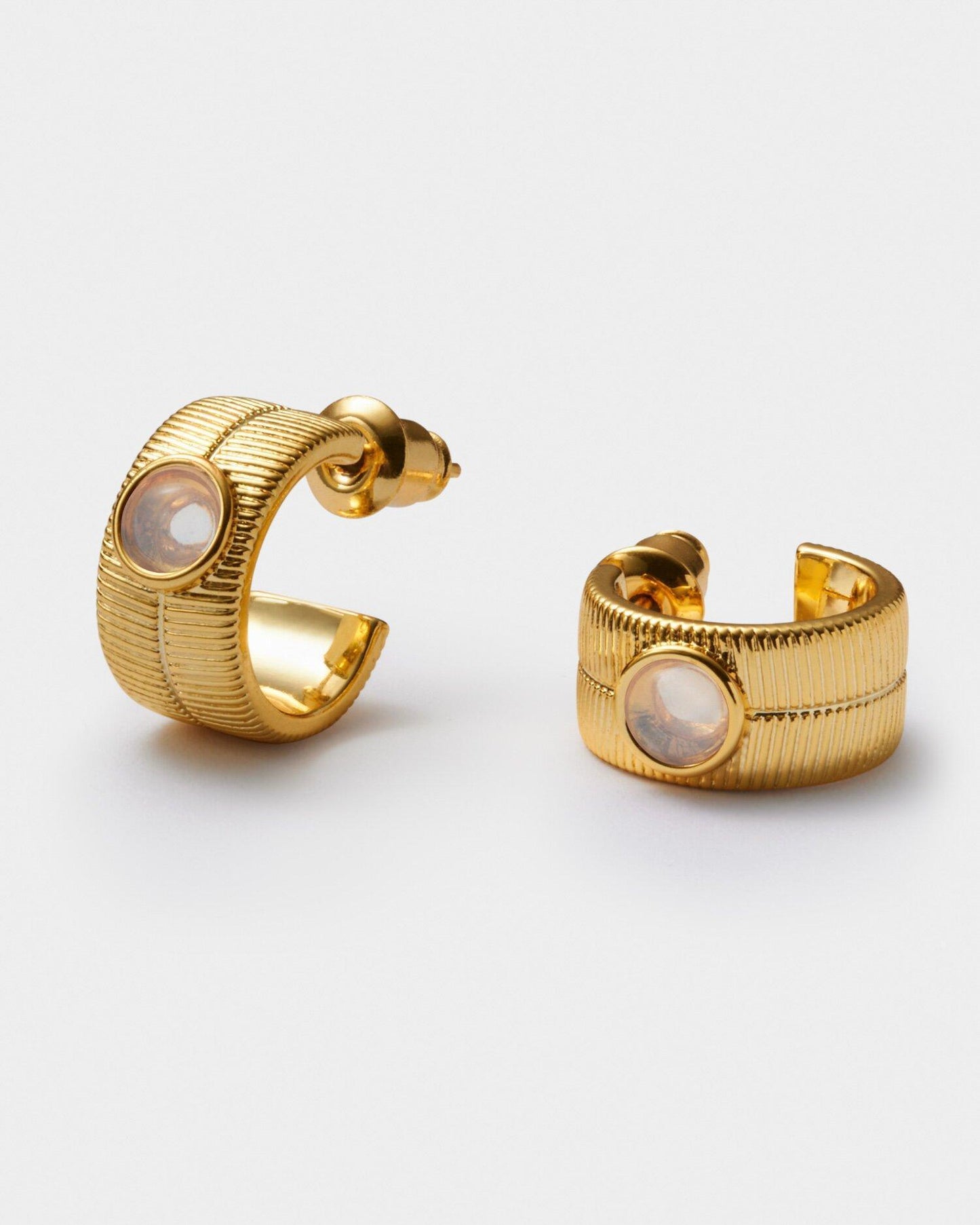 Birthstone Hoop Earrings