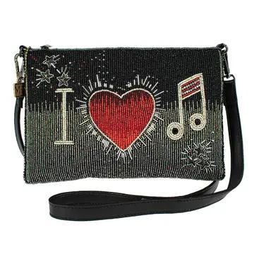 I Love Music Crossbody Handbag