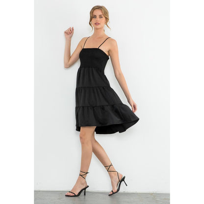 Smocked Tiered Midi Dress