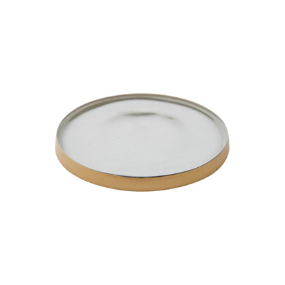 Gilded Glass Candle Coaster
