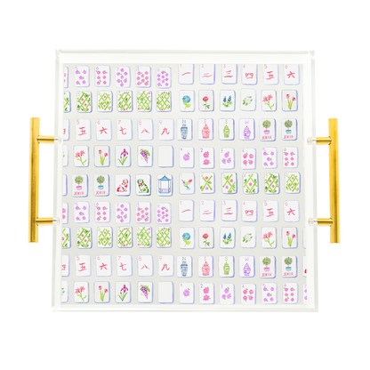 Mahjong Tiles Acrylic Tray