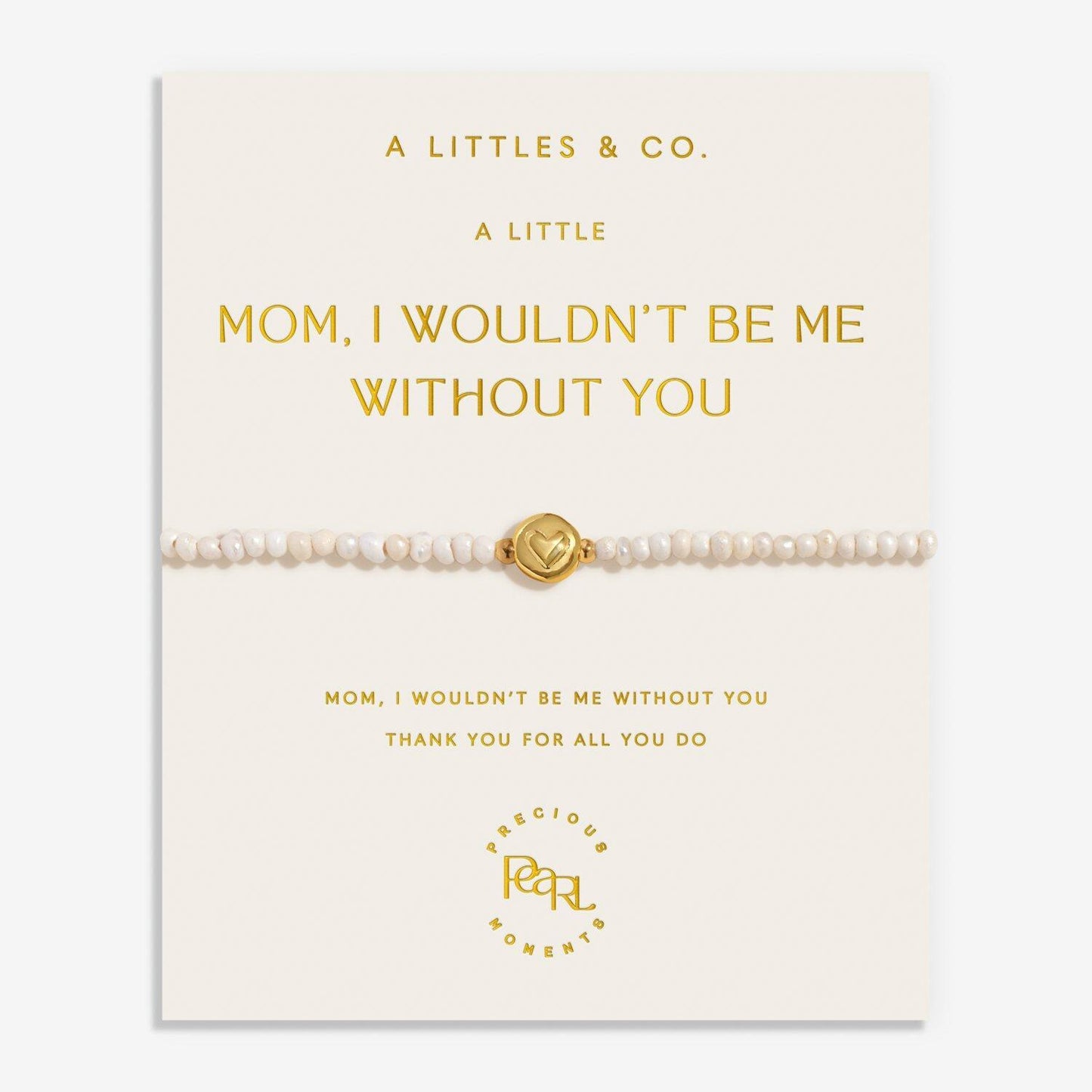 Mother's Day Pearls Heart Bracelet