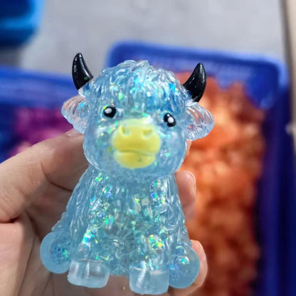 Maltose Cute Highland cow Yak squishy toy