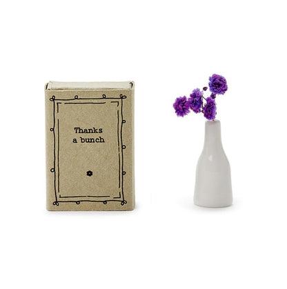 Lovely Matchbox Vase with Flowers