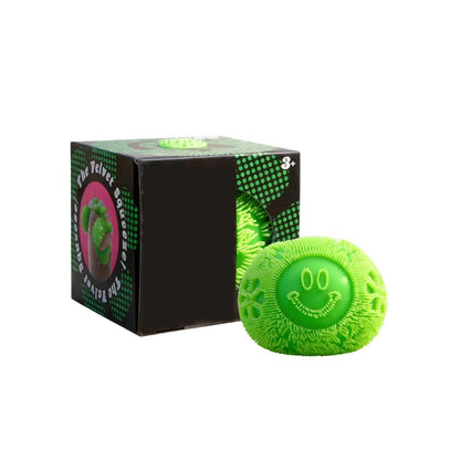 Smiley Velvet Squeeze flower power fuzz ball