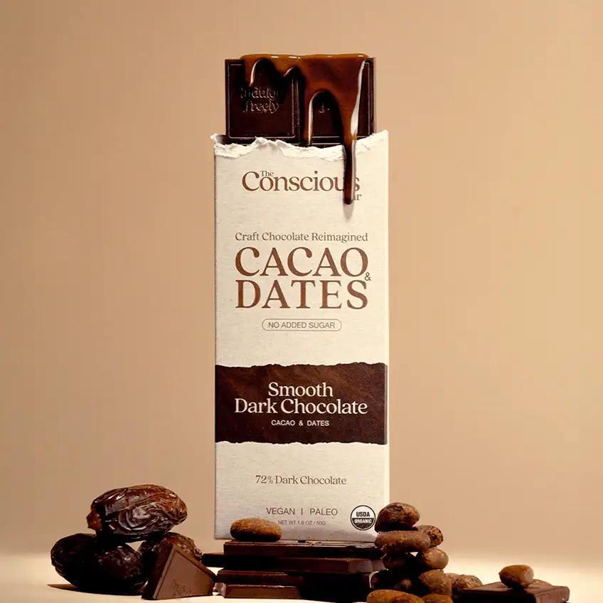 Date Sweetened Dark Chocolate Bars