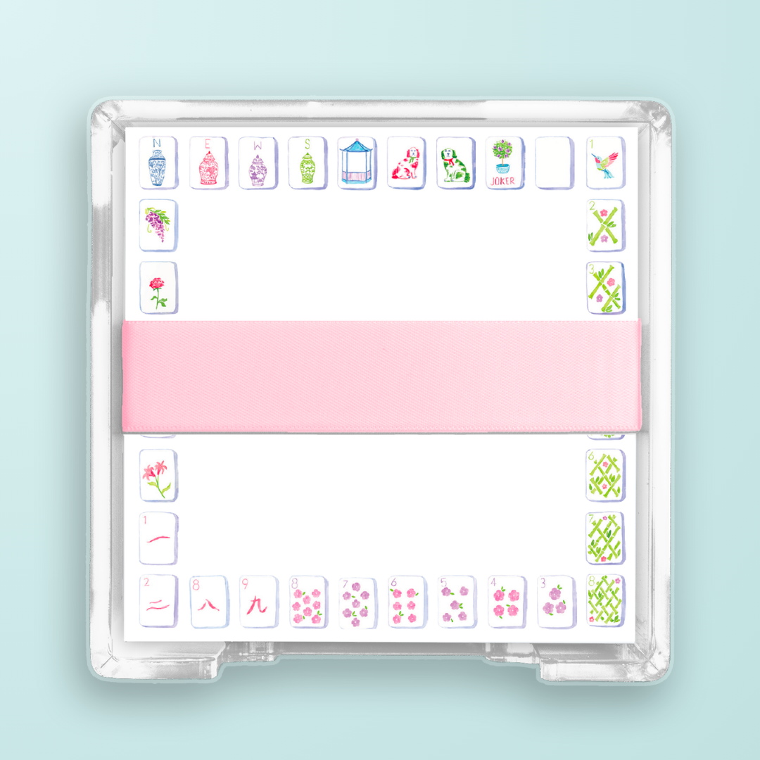 Watercolor Printed Desk Set