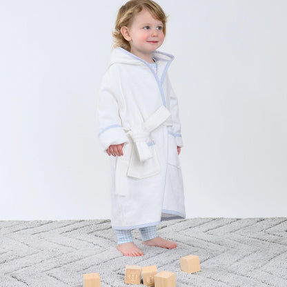 Gingham Trim Bathrobe